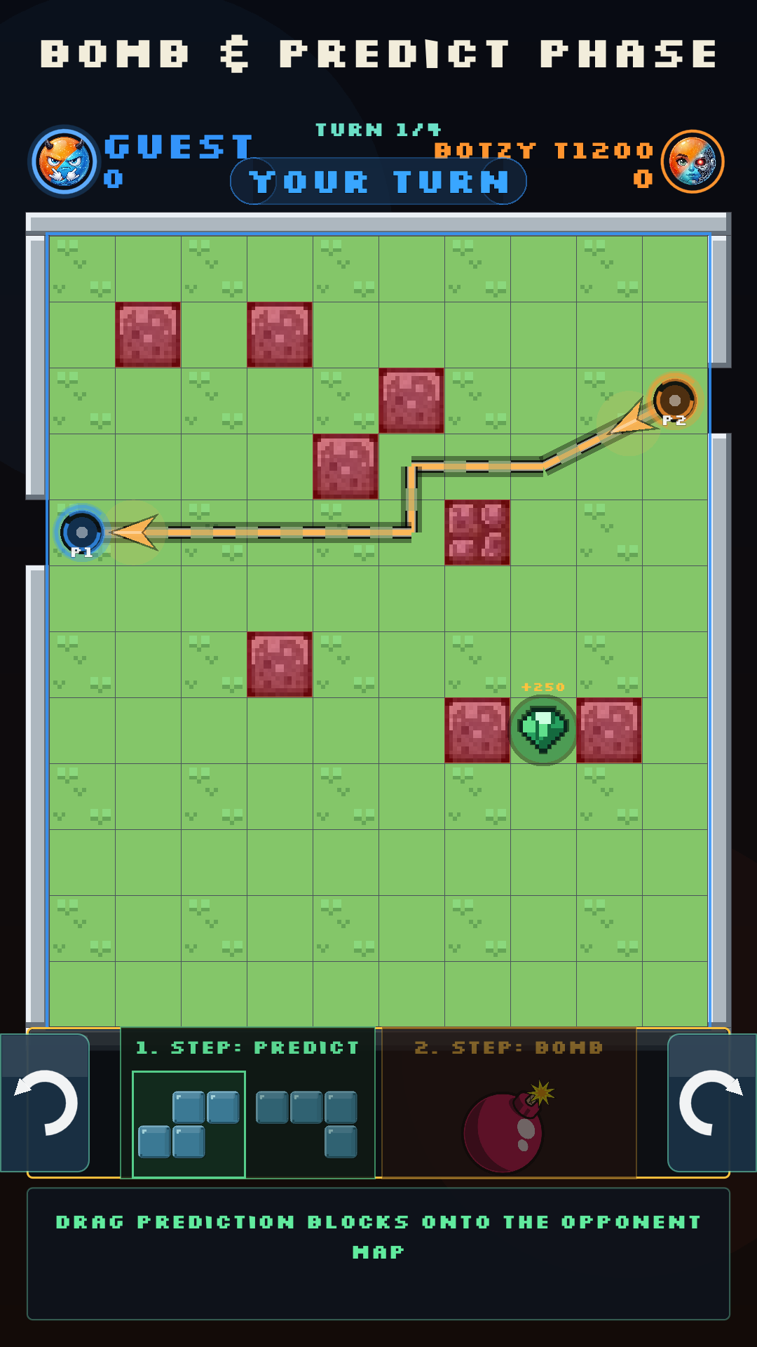 Ballzy Battle Mode prediction and bomb phase