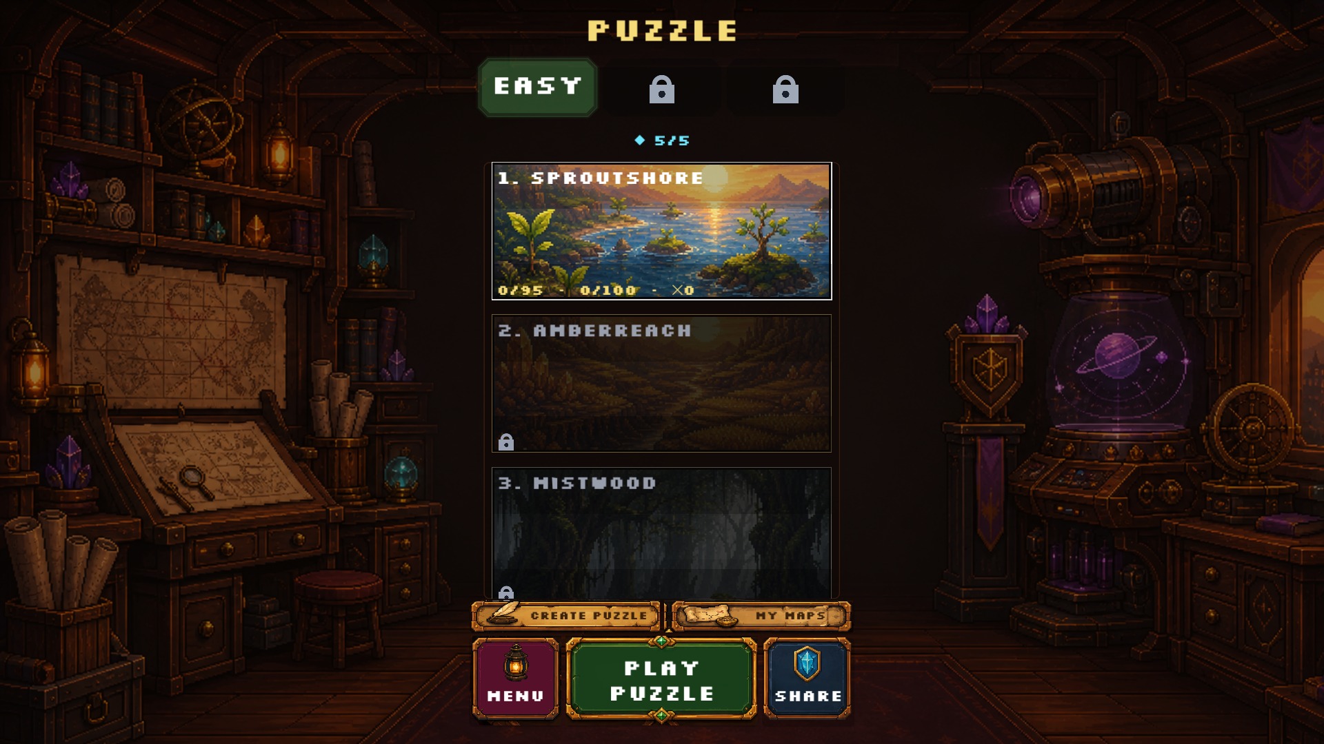 Puzzle map